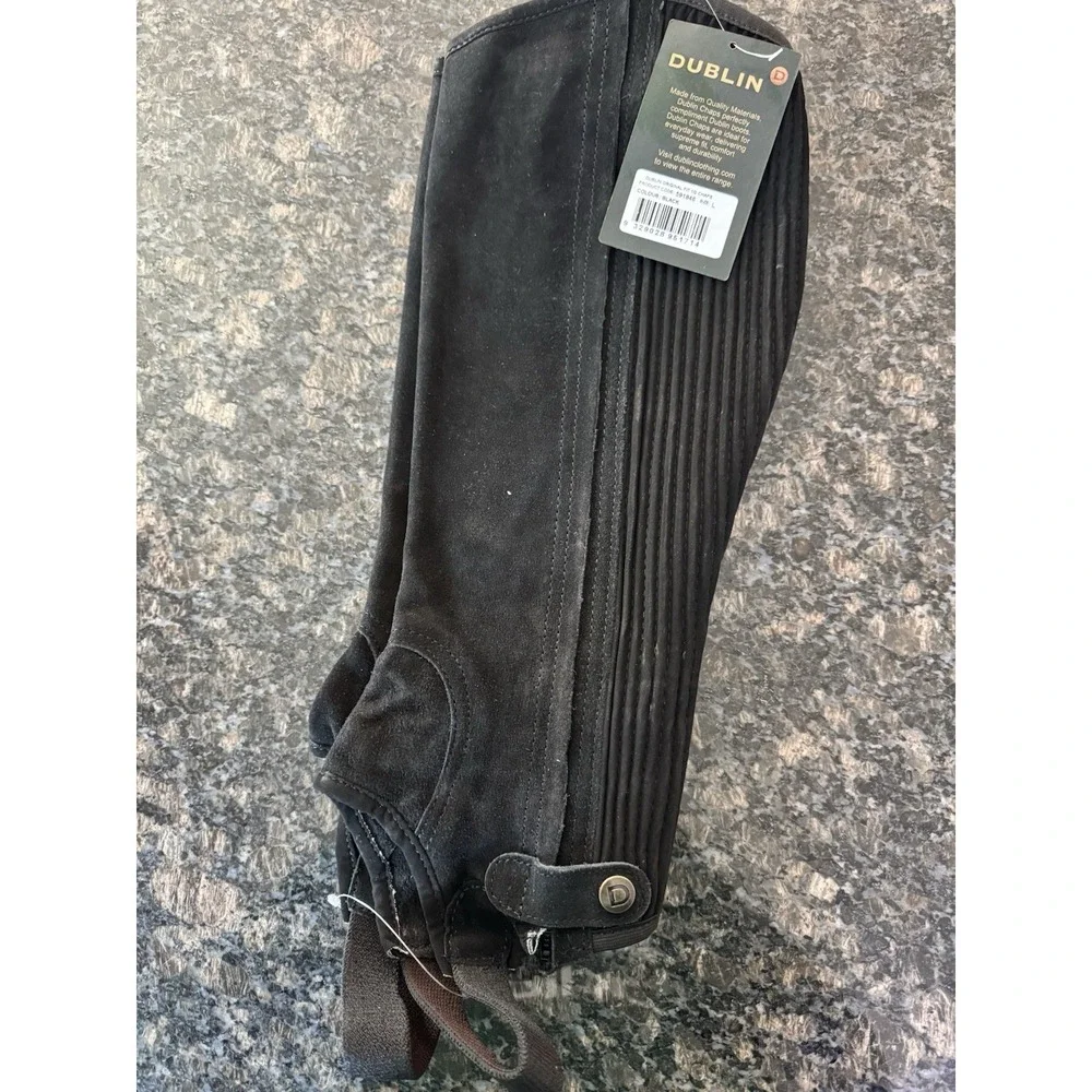 Dublin‎ Suede Adults Half Chaps II Size Large Adults.